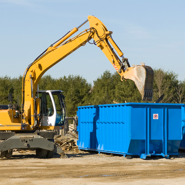 can i choose the location where the residential dumpster will be placed in Parish New York